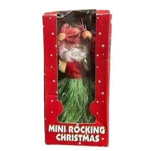 Christmas Musical Wiggle Santa 9” Vintage Sings Jingle‎ Bells & Dances